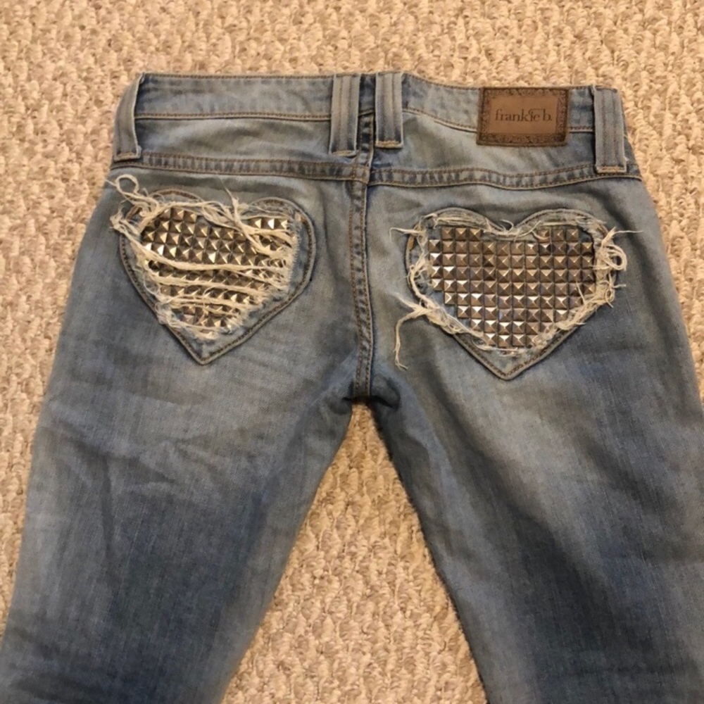 Frankie B heart shape stud pockets